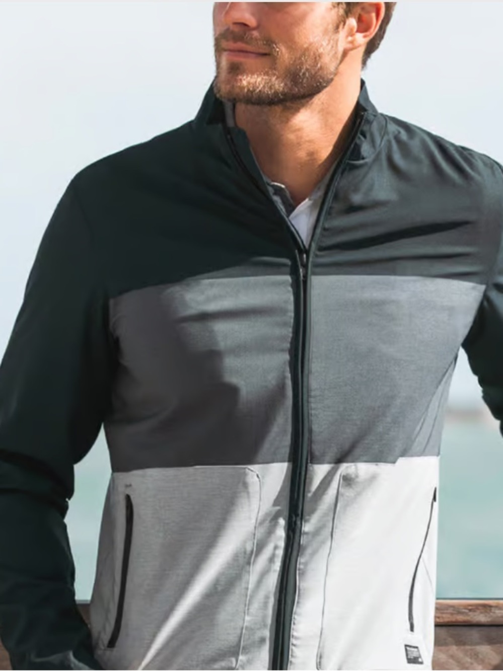 Travis Mathew Multicolored Regular Fit Johnson Jacket Large